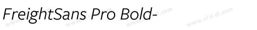 FreightSans Pro Bold字体转换